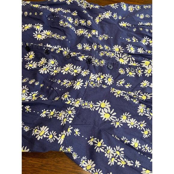 Chadwick Cottage Core Prairie Peasant Ms. Frizzle Dress Women 16 Floral Button - Picture 8 of 9